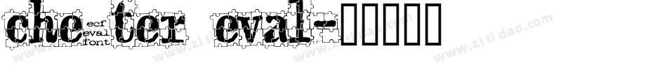 chester eval字体转换